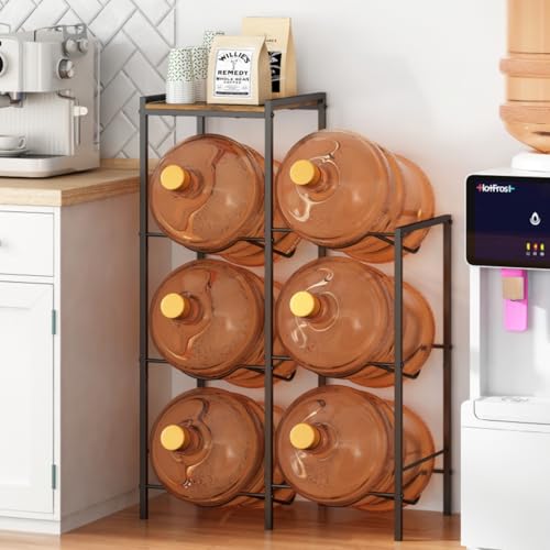 Reviews de Porta garrafon de agua walmart los más recomendados. 44 GILLAS Estante para 6 Garrafones de Agua, Mueble Porta Garrafon de Agua, Water Bottle Holder con Estante Ahorra Espacio, Mueble Soporte Base Garrafon Metal para Hogar, Oficina,...