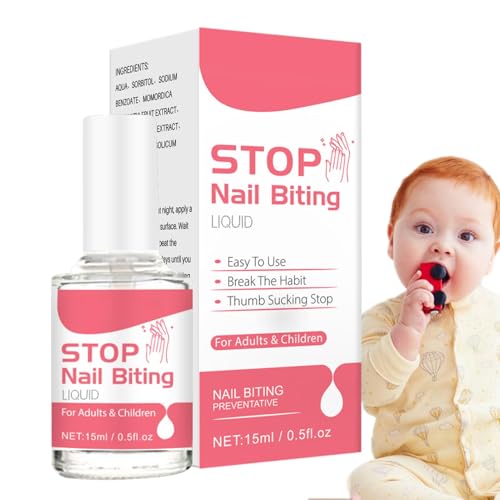 Esmalte Amargo Para Morderse Las Uñas - 15 Ml Esmalte De Uñas No Bite | Esmalte Antimorderse Las Uñas | Esmalte De Anti Morder Uñas | Barniz De Prevención De Morderse Las Uñas