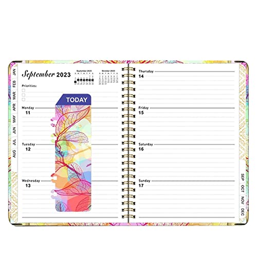 LINXING Tagesplaner Notizblock - Multifunktionales Fashion Journal Notizbuch mit doppelter Linienbindung | Attraktives englisches Handbuch für Männer und Frauen Cover