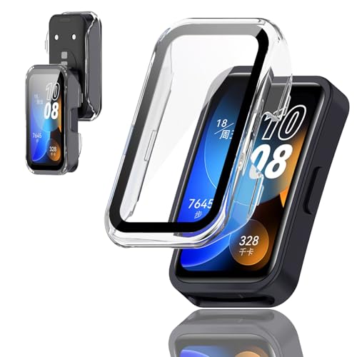 FINEEN Huawei Band 10 �J�o�[ PC�f�� �����K���X�S�ʕی� �Ή� Huawei Band 10 ��p �ی�P�[�X �f�U�C���ȒP���t�� �ϏՌ��� �����ߗ� �w��h�~ for �t�@�[�E�F�C�o���h10 �J�o�[ ���{���Ɏq�� �L�Y�h�~ ����