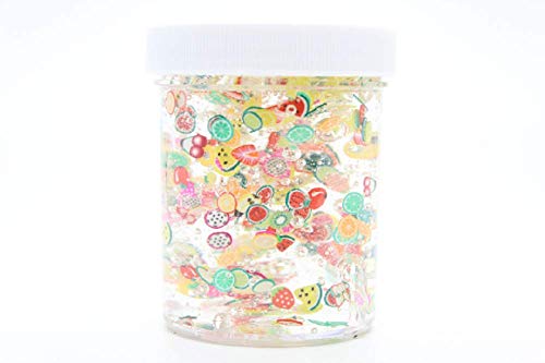 Fruit Stand 4oz - Clear Fimo Slice Slime