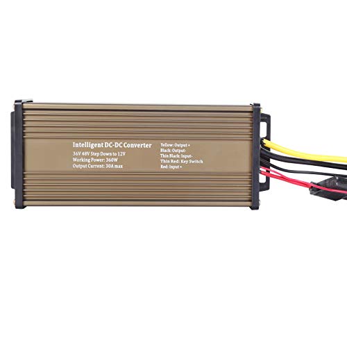 Pro Chaser DC-DC Golf Carts RVs 48V 36V Volt Voltage to 12V Step Down Voltage Reducer Regulator for Headlights Taillights Solar Panels Radios (30A 360W) by Pro Chaser - Used condition - US$29.05