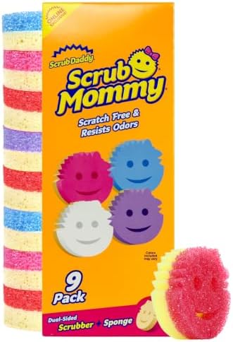 Scrub Daddy Scrub Mommy Kitchen Sponges for Dishes & Wiping Spill...