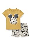 conjunto de mesa y sillas de jardin baratos Colección: Daywear C&A Conjunto de algodón para bebé y niño, corte regular, estampado Mickey Mouse, amarillo, 18 meses