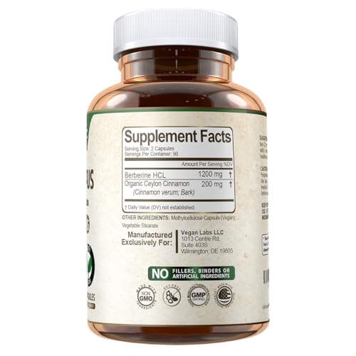 Vegan Labs Berberine HCL with Cinnamon