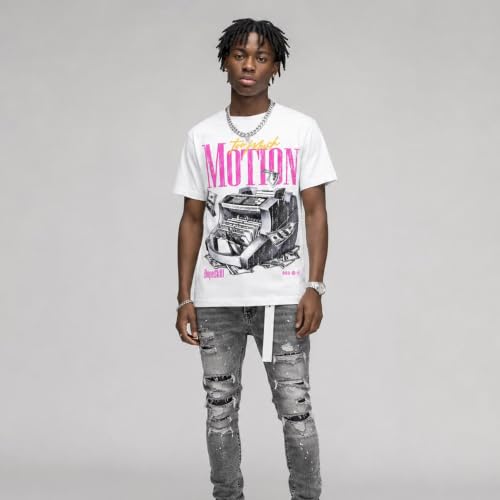 Image of DopeSkill Graphic Tee Streetwear Hip Hop Hypebeast Unisex T-Shirt Sneaker Colour Matching Shirts Rapper Mouth