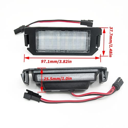 Bianco LED Luci della targa per Hyundai I10 I20 Tiburon Coupe Veloster FS XG30 Terracan HP/Kia Rio Picanto TA Soul
