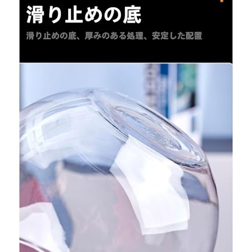 otoye オフィス 小型水槽 透明ガラス カメ リビング 丸型金魚室内装飾 (40cm) の商品画像 6