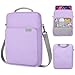 MoKo 9-11 Inch Tablet Sleeve Bag Handle Carrying Case with Shoulder Strap Fits 11inch iPadAir M3, iPad A16 2025, Pro 11", iPad 10/9/8/7th Gen, Tab S8/S9 11", Purple