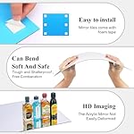 Mirror Full Length, 14x12 Inchx4PCS Wall Mirror Tiles,Full Body Mirror,Acrylic Shatterproof Mirrors for Bedroom,Door,Home Gym,Kids - Image 4