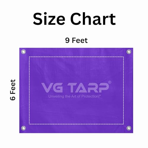Image of PUR /WHI Tarpaulin SHEAD 6X9