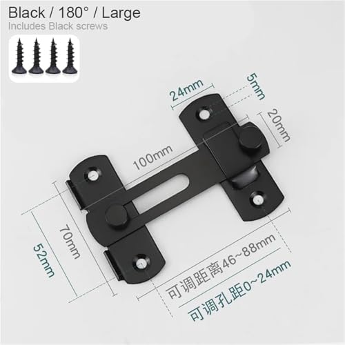 Loquet de porte à angle droit pour préserver l'intimité du salon - 3