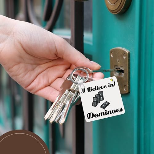 Llavero con diseño de dominó 3dRose miniatura 6