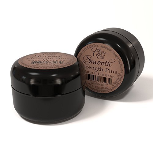 Ovvio Oils All Natural Smooth Strength Plus Lip Balm For Chapped Lips 0.5 oz (14.2 g) - Pack of 2