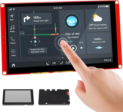 Image of ESP32 Display, ESP32-S3 CrowPanel Basic 7 Inch 800x480 HMI IPS Touch Screen Monitor with 240MHz ESP32-S3 Suitable for ESPHome /Home Assistant Project