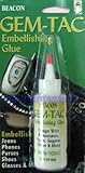 Beacon Gem tac Permanent Adhesive Glue 2 Oz. for Rhinestones, Crystals