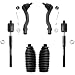 Detroit Axle - Brand New 6-Piece Complete Front Tie Rod Kit Toyota & Lexus Vehicles 10-Year Warranty- All (4) Inner & Outer Tie Rods, Both (2) Rack and Pinion Tie Rod Boots……