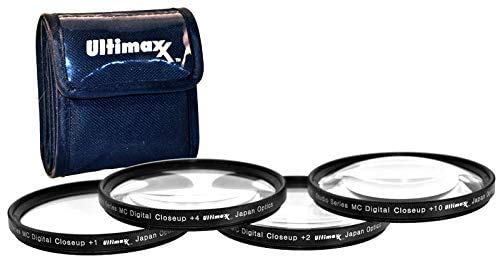Universal 5 Piece Multi Coated HD Macro Close Up Lens Filter Kit Set +1 +2 +4 +10 for Canon Nikon Sony Sigma Panasonic Fujifilm Olympus Camera Lenses