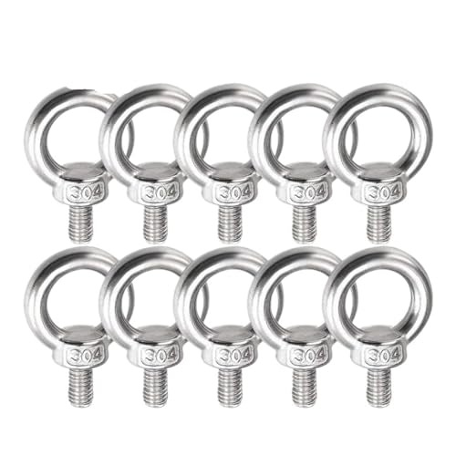 Tornillos de perno ojo M4 para colgar decoración en terrazas y fijación segura de cuerdas