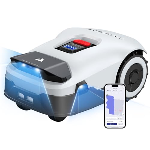 Immagine prodotto: ANTHBOT Genie Robot Tagliaerba Senza Filo Perimetrale, RTK Full Band & 4 Occhi Visione 3D, AI Evitamento Ostacoli, 20+ Zone, Facile Installazione (900㎡) Genie 600