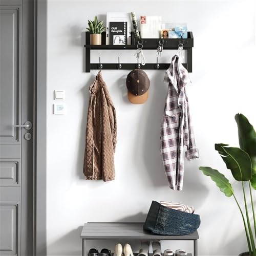Perchero de pared para colgar chaquetas sin ocupar espacio en el suelo 5
