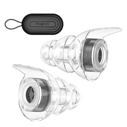 Hearprotek Concert Ear Plugs, High Fidelity Earplugs, Ear Protection Noise Cancelling ear plugs for Musicians