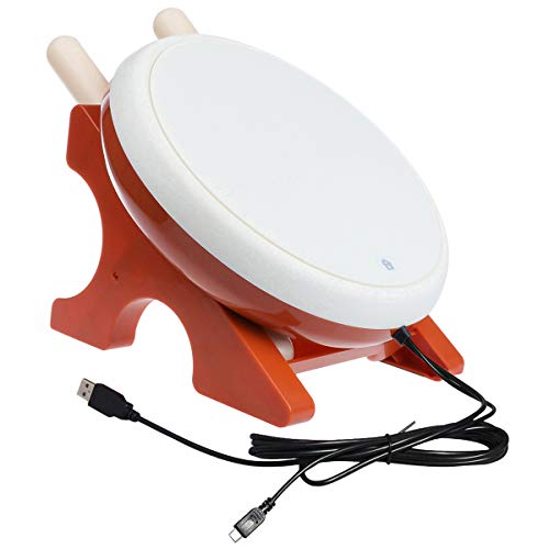 abcGoodefg Taiko No Tatsujin Master Drum Controller Sticks Compatible with Sony PS4 Slim Pro Traditional Instrument Controller Console Gaming Accessories for PS4