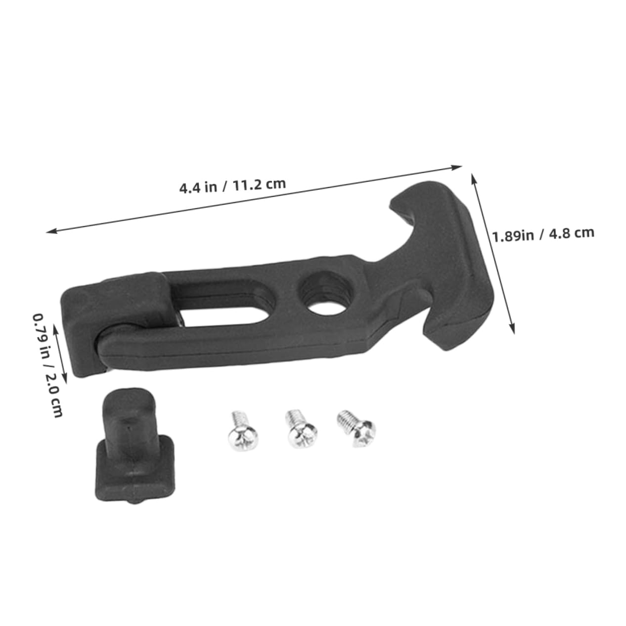 HOLIDYOYO 2pcs Rubber Buckle Latch for Boat Hatch T-Handle Hasp Latch for Toolbox Heavy Duty Engine Hood