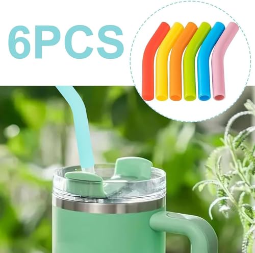 6 Pzas Tapas de Silicón para Pitillos Reutilizables 8mm miniatura 3