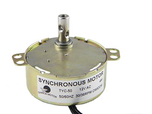CHANCS TYC-50 歯車減速モータ AC 12V 30-36RPM CW/CCW 右回りに/反時計回りの 4W パワー 小型交流モーター