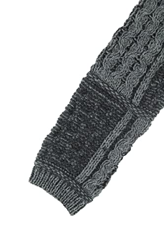 Aran Crafts Women's Irish Cable Knit One Button Long Cardigan (X4289-Med-Char) Charcoal #TOP6