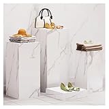 Genérico Pedestal, Soporte de exhibición cúbico, pilares para Bodas y Fiestas, pedestales para Mesa de postres, decoración de Fondo, Resistente (50 x 50 x 30 cm)