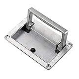 KENID Zinc Alloy Embedded Industrial Equipment Box Electric Box Electric Cabinet Door Folding Door Handle 1Pcs (Color : Chromium Plating)