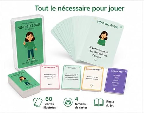 Marcel & Compagnie – Ninon Dit Non Secondaire® | Jeu éducatif pour parler de consentement et affirmation de soi | Collège & Lycée | Prévention et compétences psychosociales | Créé par des psychologues – vue 3