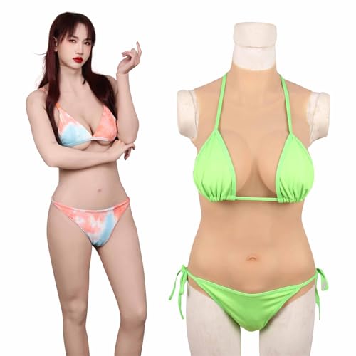 Body de silicona corpiño de silicona copa B C D pechos falsos para travestis drag queens