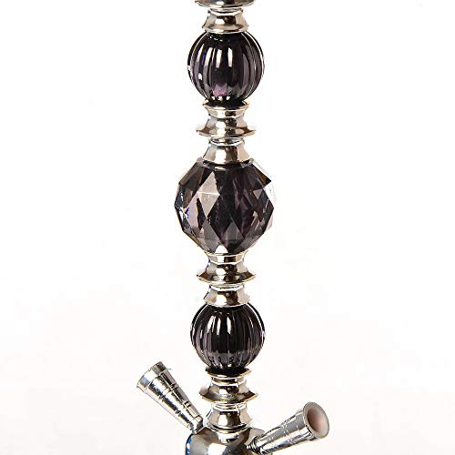 YYMMHH Doppelpfeifen-Shisha-Set, arabisches Glas-Shisha-Shisha, arabische Wasserpfeife, für Brakah Shisha Stickhah… – Bild 5