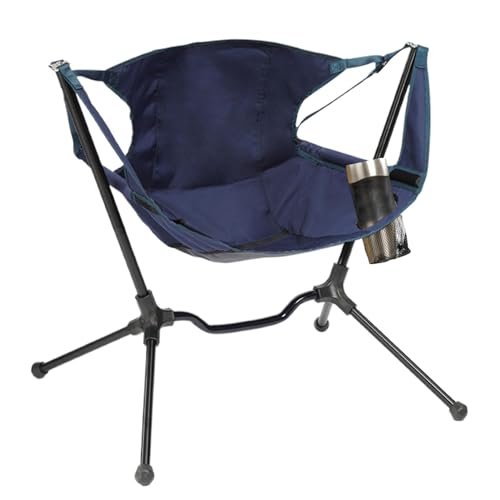 Mecedora plegable, mecedora de camping para adultos | Mecedora plegable, hamaca, sillas con bolsa de transporte - Silla de camping oscilante con soporte para espalda, s