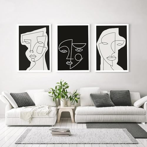 Affiches de visage abstrait pour moderniser votre decoration interieure