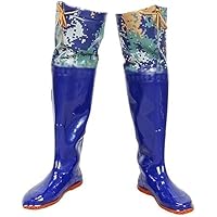 ERTsrhFD Fishing Waders Hip 60cm Knee PVC Wader, Waterproof and Non Slip Oxford Sole Boots