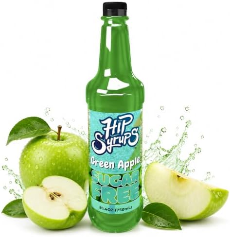 Hip Syrups Sugar Free Green Apple Syrup, 25.4 fl oz