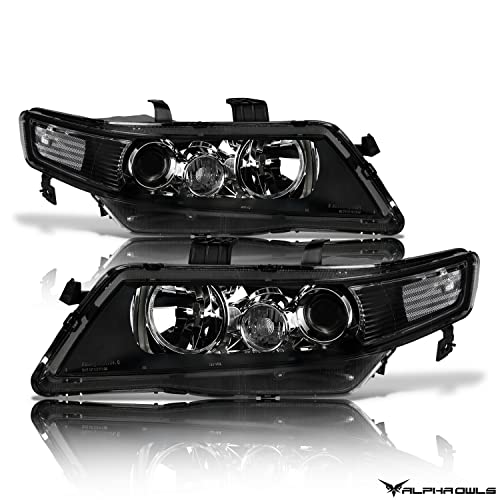 Alpha Owls 8709856 Black Housing Projector Headlights Compatible With 2004-2008 Acura TSX by Alpha Owls - Used condition - Image 3