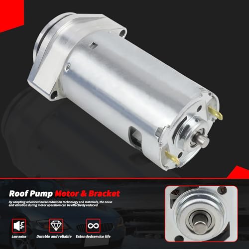 Image of Convertible Top Hydraulic Roof Pump Motor & Bracket Replace# 54347193448 for 2003-2008 BMW E85 Z4 2.5i 3.0i 3.0si (Roof Pump Motor with Bracket)