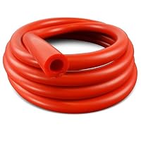 ZYEKIU Unterdruckschlauch 3m – Vakuum-Silikonschlauch 4 Mm ID, 110 PSI, –60 Bis +240°C, Inkl. 2 Klemmen