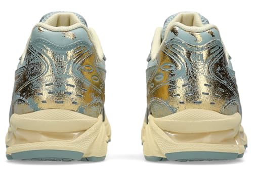 Image of ASICS Unisex Gel-Kayano 14 Pure Gold /Cold Moss Sneakers - 8 UK Men / 7 UK Women (1203A476.200)