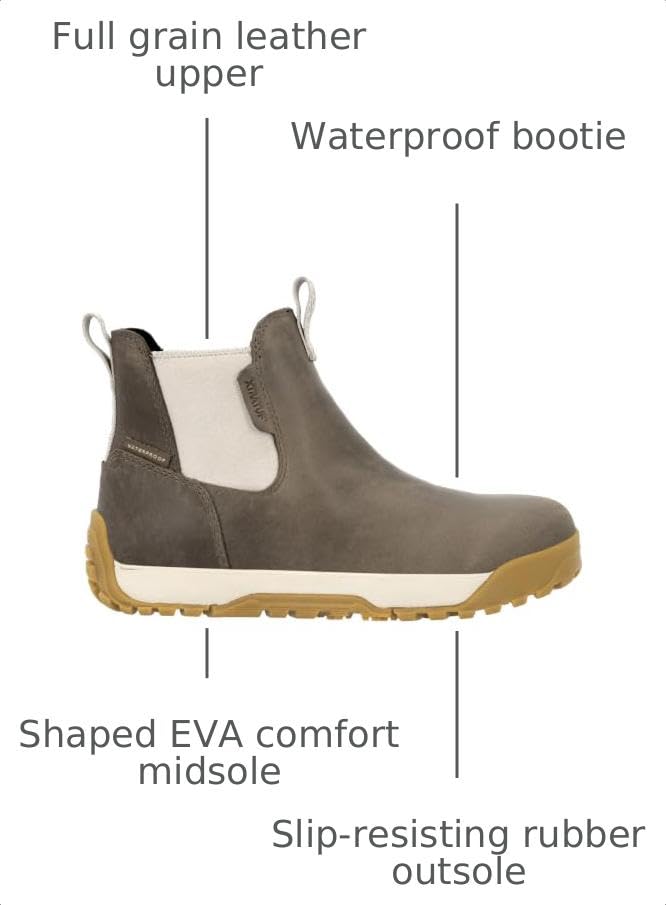 Image of XTRATUF 6 inch Women's Waterproof Leather Ankle Deck Boot - Saltwater-Resistant Full-Grain Leather - Non-Marking, Slip-Resistant Outsole - Comfort EVA Insole