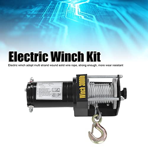 Winche eléctrico 24V 3000lbs con control remoto miniatura 2