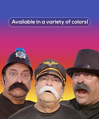 City Costume Wigs Brown Mustache - Walrus Style Fake Mustache - Self Adhesive Mustache #TOP5