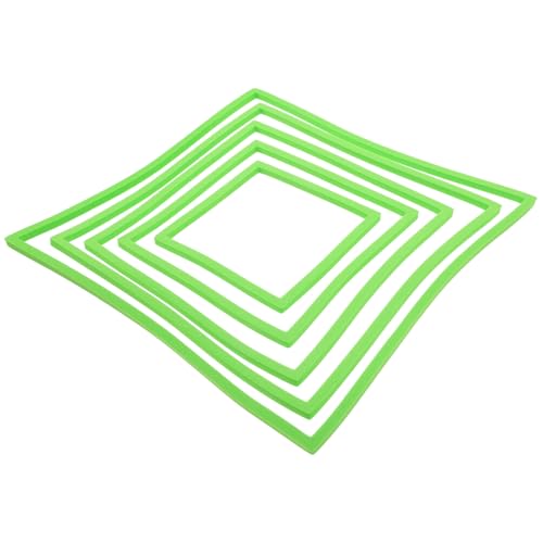 ULTECHNOVO 5piezas Anillo Flotante para Plantas De Acuario Forma Cuadrada Anillo De Alimentación para Peces Soporte para Plantas Flotantes para Acuarios Pequeños y Medianos Material