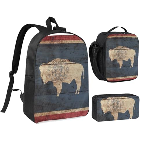 Sac à dos d'école Wyoming avec compartiment lunch et trousse scolaire