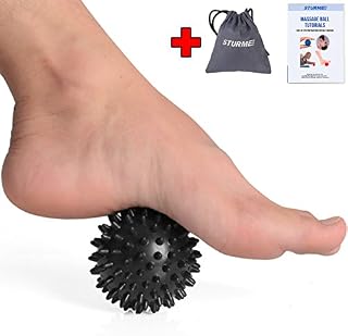 STURME Massage Ball Spiky Deep Tissue Foot, Back, Plantar Fasciitis & All Over